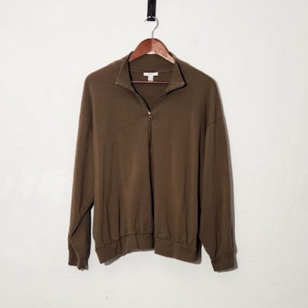 Daily Ritual Women's 1/2 Zip Pullover Sweatshirt in Size XL